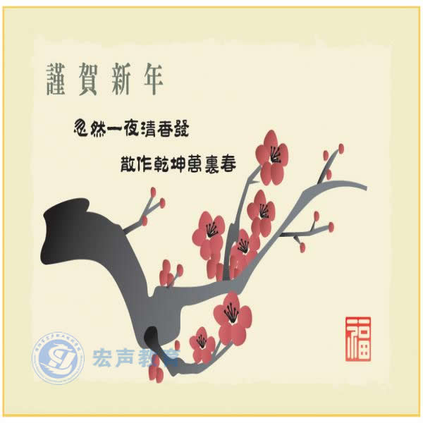 绵阳电脑培训学员作品展示：梅花